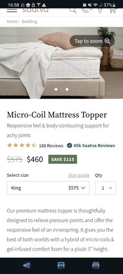 Saatva Microcoil King-size Mattress Topper