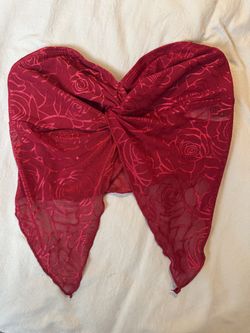Sheer strapless tub top