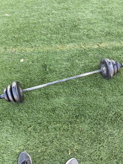 Barbell with weights