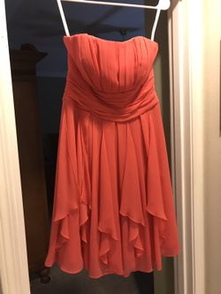 Chiffon dress with layered skirt