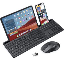 PEIOUS Bluetooth Keyboard and Mouse Compatible for Mac and Windows