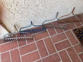 Never Used 4 Iron Garden Head Rake (heavy) $15 Each