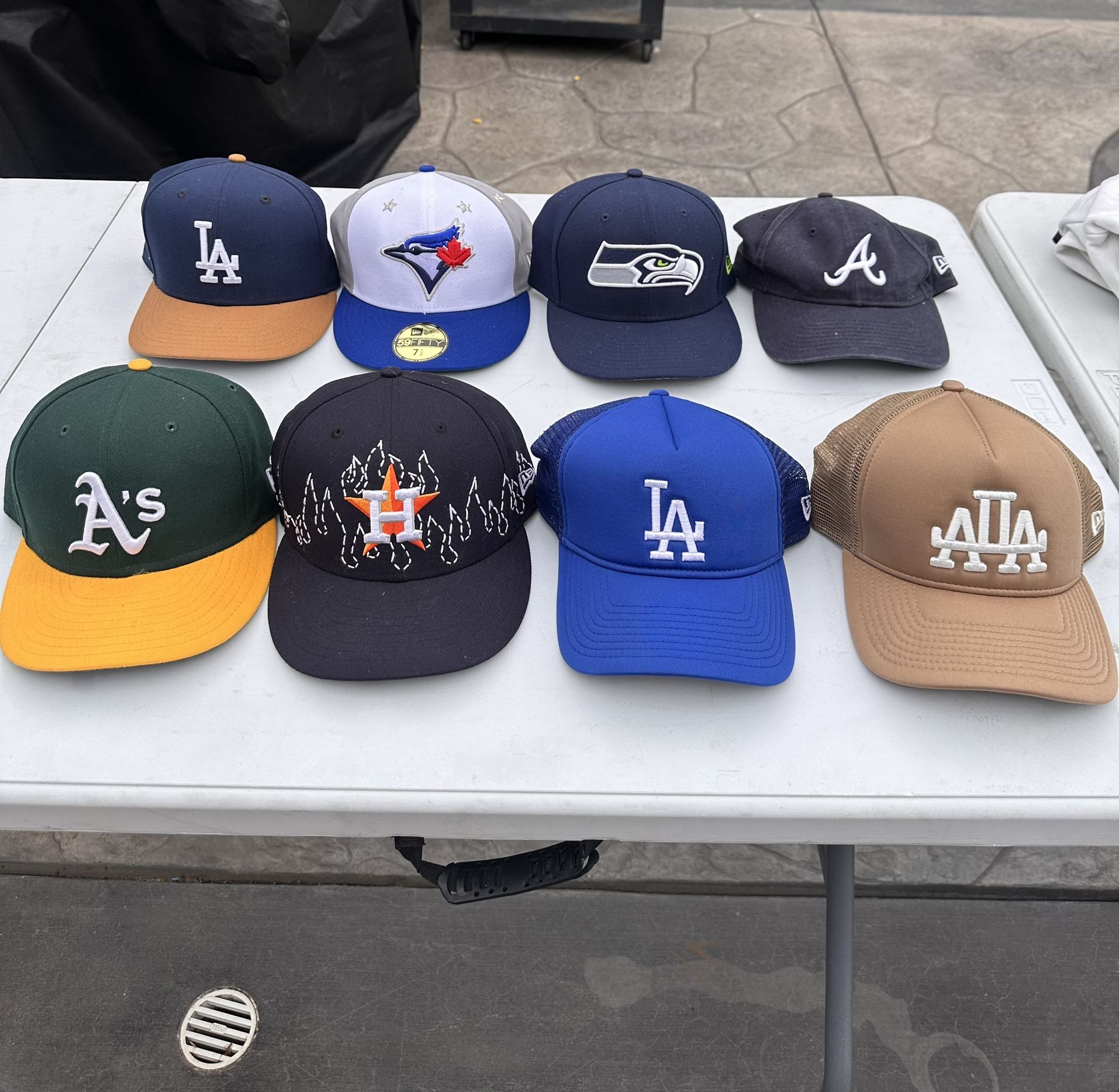 New Era MLB And NFL Hats Dodgers, Astros , Athletics