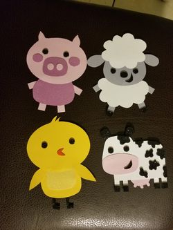 Farm Animal Decorations and Custom Name