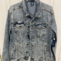 Mens Jean Jacket, Brand New Size Large
