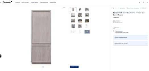 Two Brand New Thermador Refrigerator Freezer Combo Panel Ready - $16,000 (Newport Beach)