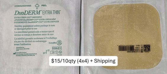 Duoderm Extra Thin 4"x4"