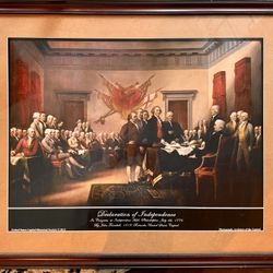 Extra Large Framed print of the Signing of the Declaration of Independence