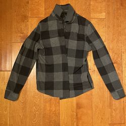plaid button-up flannel - XS