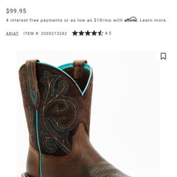 ARIAT MENS / WOMEN'S BOOTS 