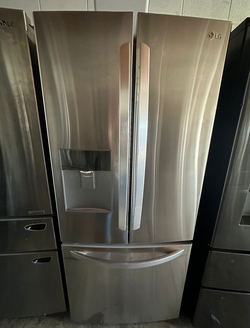 Stainless LG French Door Fridge with Water Dispenser