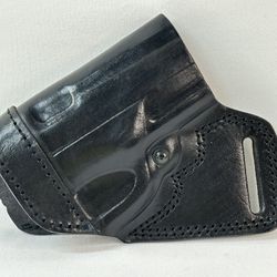 #1846 Falco OWB Leather SOB Small Of Back Holster for S&W M&P