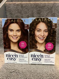New unopened Clairol Nice'n Easy Permanent Hair Color – 2 Pack