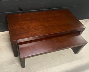 Ethan Allen Duo Nesting Coffee Tables – Set of 2