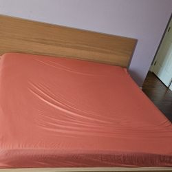 
MALM
Bed frame, oak veneer/King