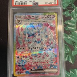 PSA 10 Sylveon ex SAR 212/187 sv8a Terastal Festival Japanese 2024 Pokemon Card