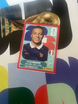 FIFA World Cup 2026 red sticker Panini kylian Mbappe