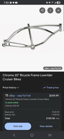 chrome bmx frame 20 inch