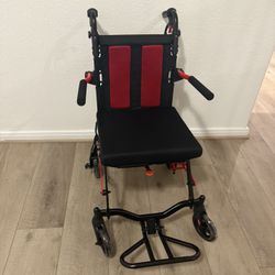 Red Transport Chair 