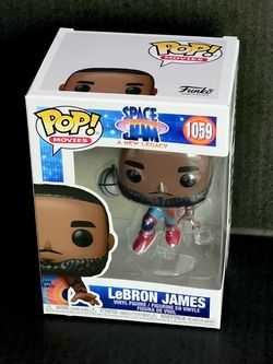 🔥 MINT Funko Pop LeBron James #1059 Leaping Variant! Space Jam Sealed 👑