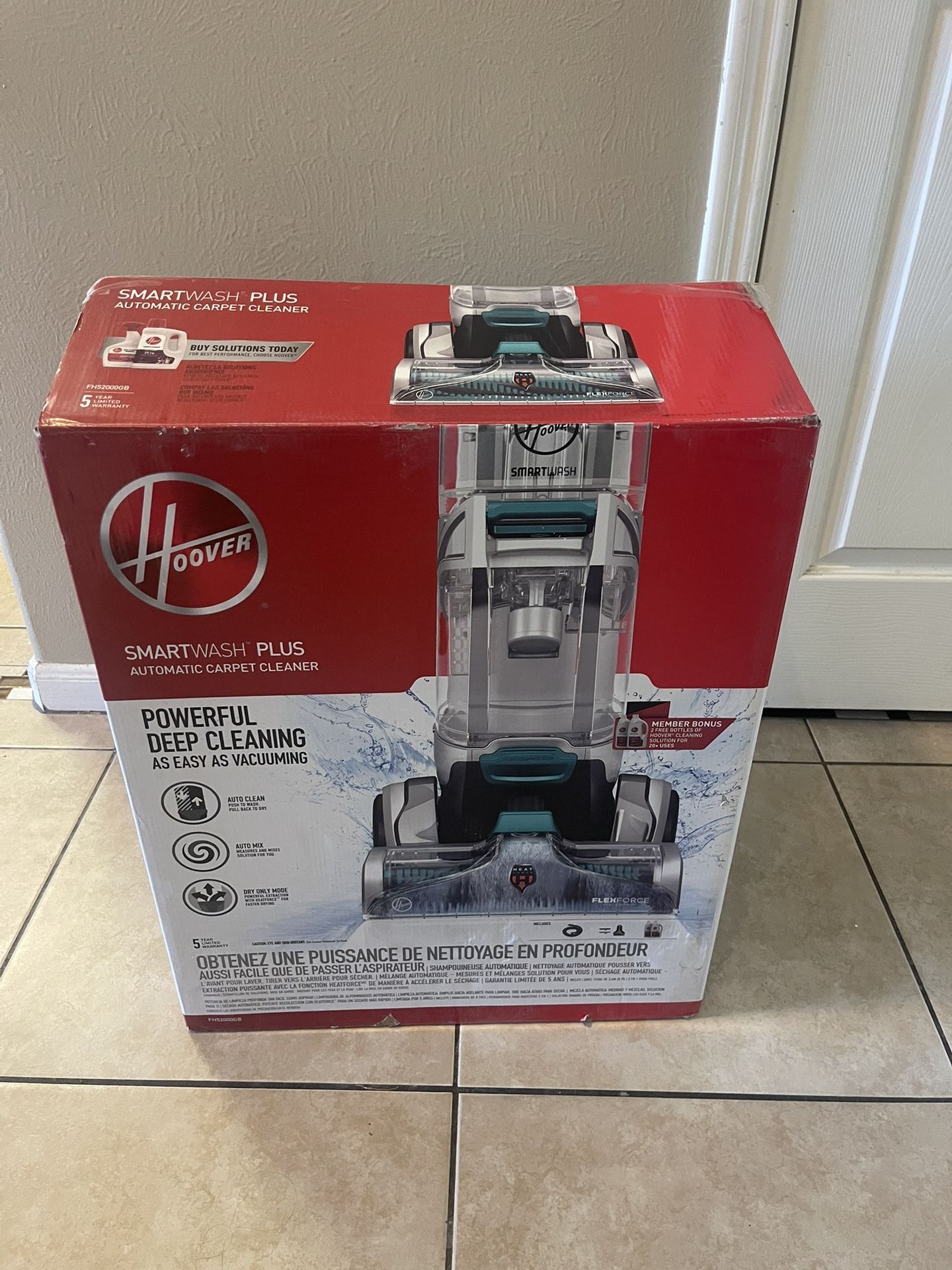 🧼 Hoover SmartWash+ Automatic Carpet Cleaner – Like New!