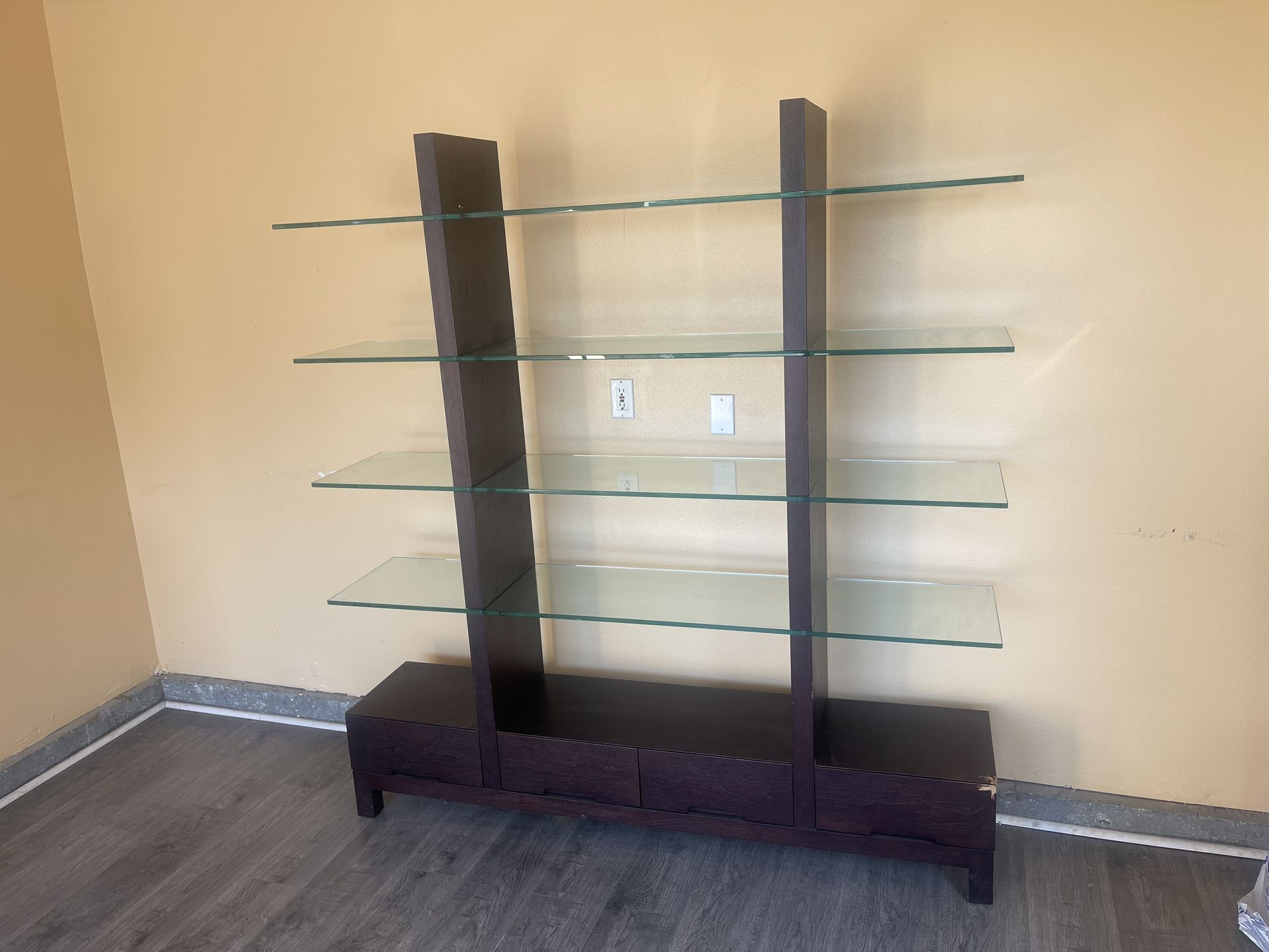 Cabinet With Glass Shelves