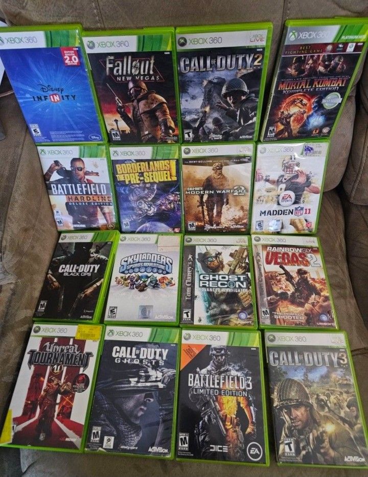 XBOX 360 GAMES $10 EACH  $5 EACH IF YOU BUY ALL OF THEM 