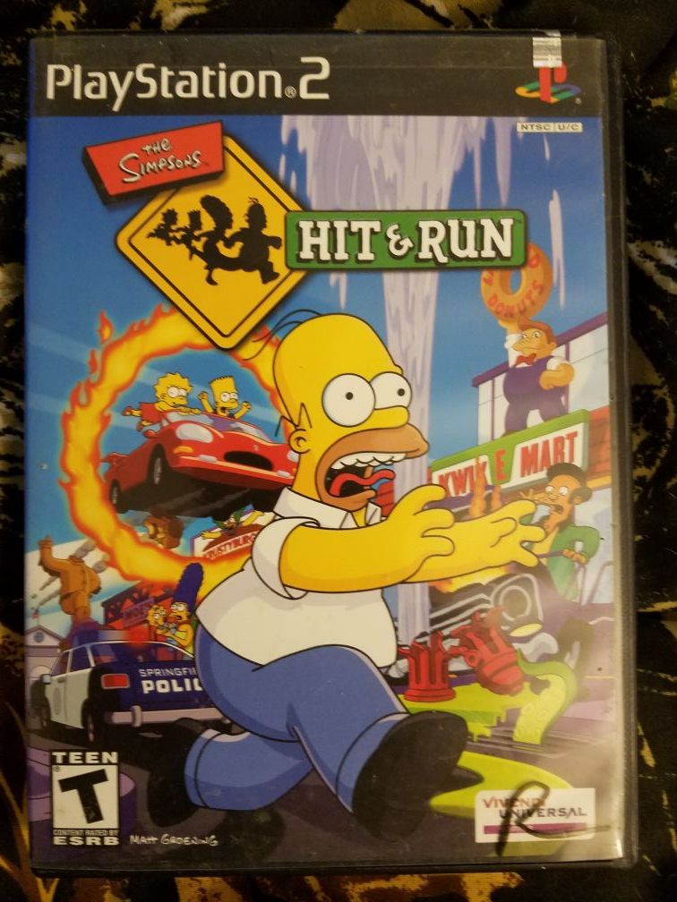 Ps2 simpsons hit and run