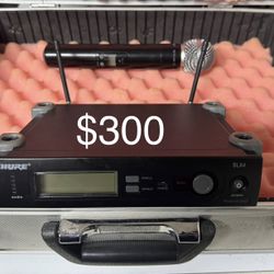 Shure SLX4 Wireless Mic System. $300