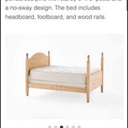 Full Solid Wooden Bed Frame(Never Been Used) Still In The Box