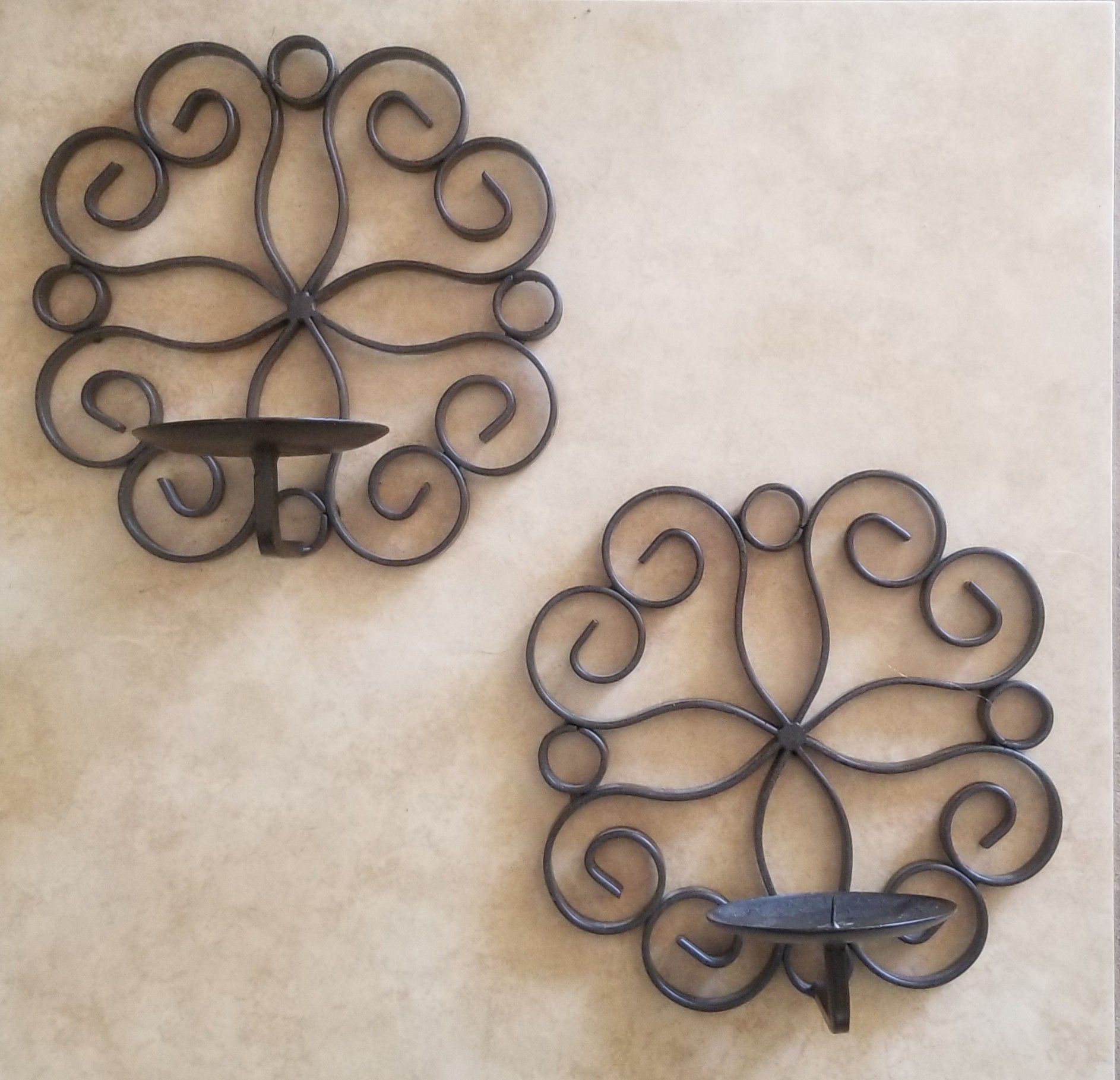 2 candle wall sconces 8 inch diameter
