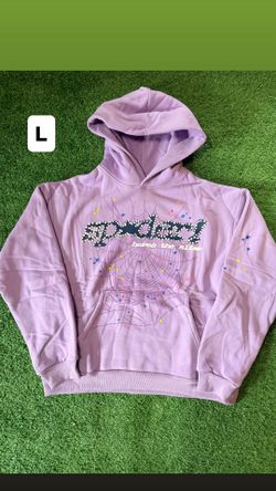 Purple Sp5der Hoodie Size L