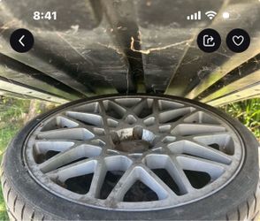 Rims and tire one is cracked