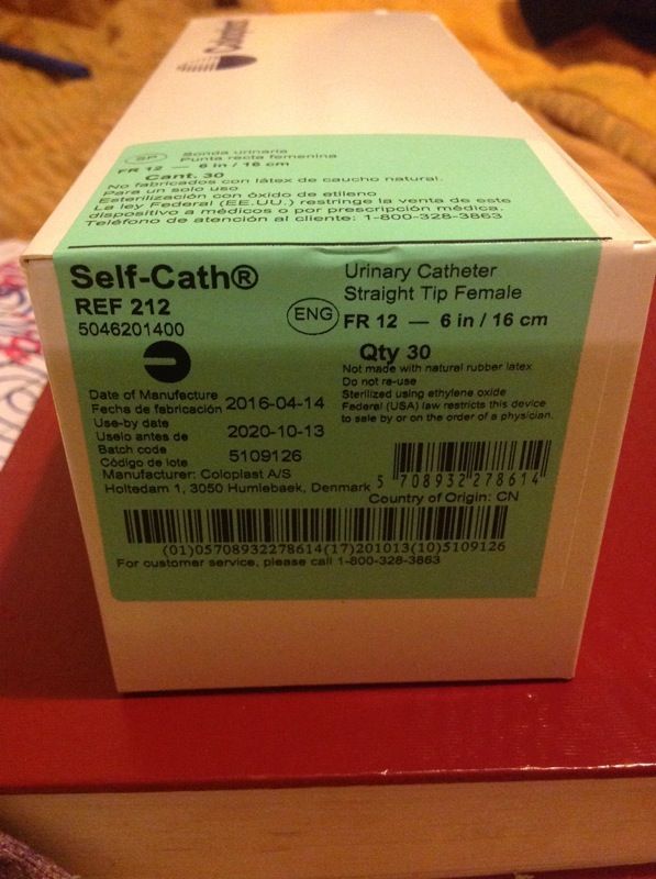 Coloplast straight tip female 6" Self catheter