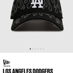 Dodgers Outline Flames Hat