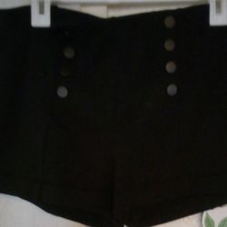 Black High-waisted Shorts Size Extra Large