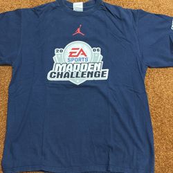Vintage T Shirt Blue Medium Nike Team Jordan 2006 EA Sprorts Madden Challenge