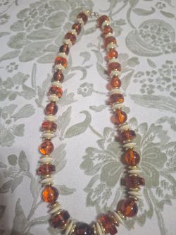 Vintage  Faux Amber Necklace