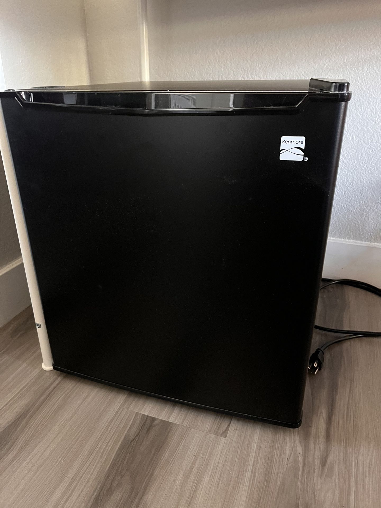 Black Kenmore Mini Fridge