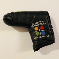 Rare Scotty Cameron Studio Style Newport Black Putter Headcover