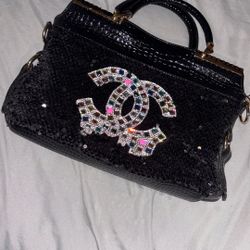 Rhinestone & Sequin Purse