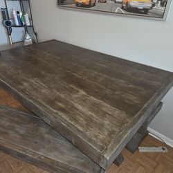 Farmhouse Style Dining Table...Solid Wood
