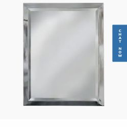 ALLEN ROTH CROME RECTANGULAR BATHROOM MIRROR BRAND NEW 