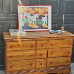 🦓 VINTISH INTERIORS 🦓 MCM/ Vintage Six Drawer Solid Wood Dresser