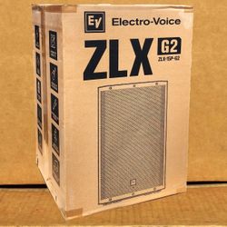 EV ZLX Series Powered PA Speaker 15" Bluetooth App Control 1000 Watts ZLX-15P-G2 🚨 Payment Options Available 🚨 No Credit Needed 🚨 