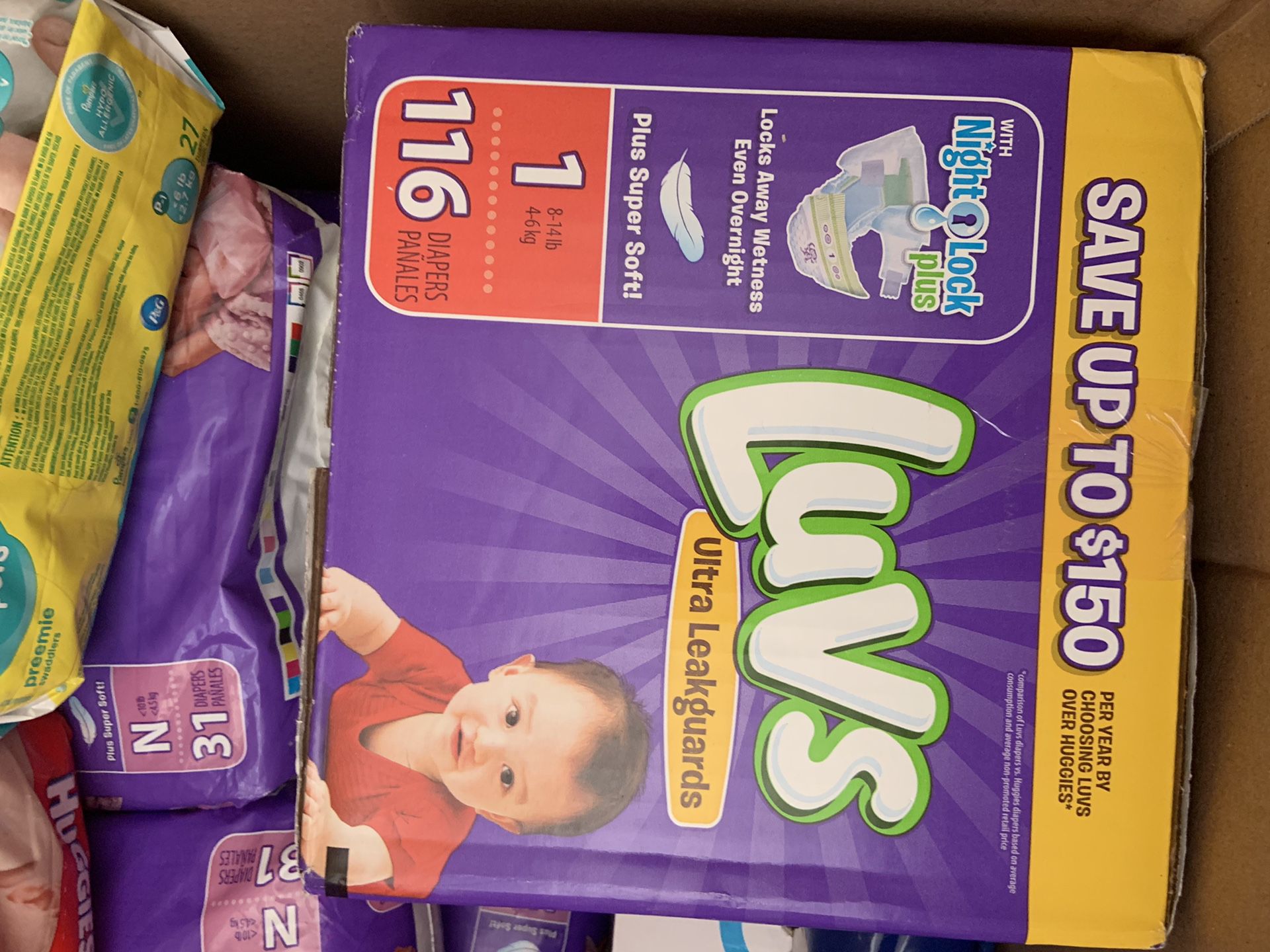 Diapers size 1