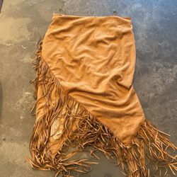 Fringe Camel Skirt 