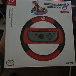 Mario Kart 8 Steering Wheel For Nintendo Switch Brand New!