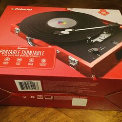 POLAROID BLUETOOTH PORTABLE TURNTABLE 