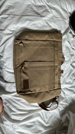 Bella Russo Tan Canvas Messenger Bag